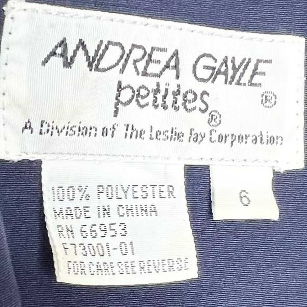 Vintage Andrea Gayle Navy Blue Long Sleeve Secret… - image 8