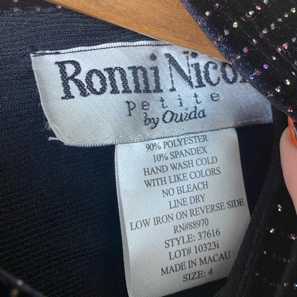 Ronni Nicole Vintage 90s Black Velvet Full Length… - image 4
