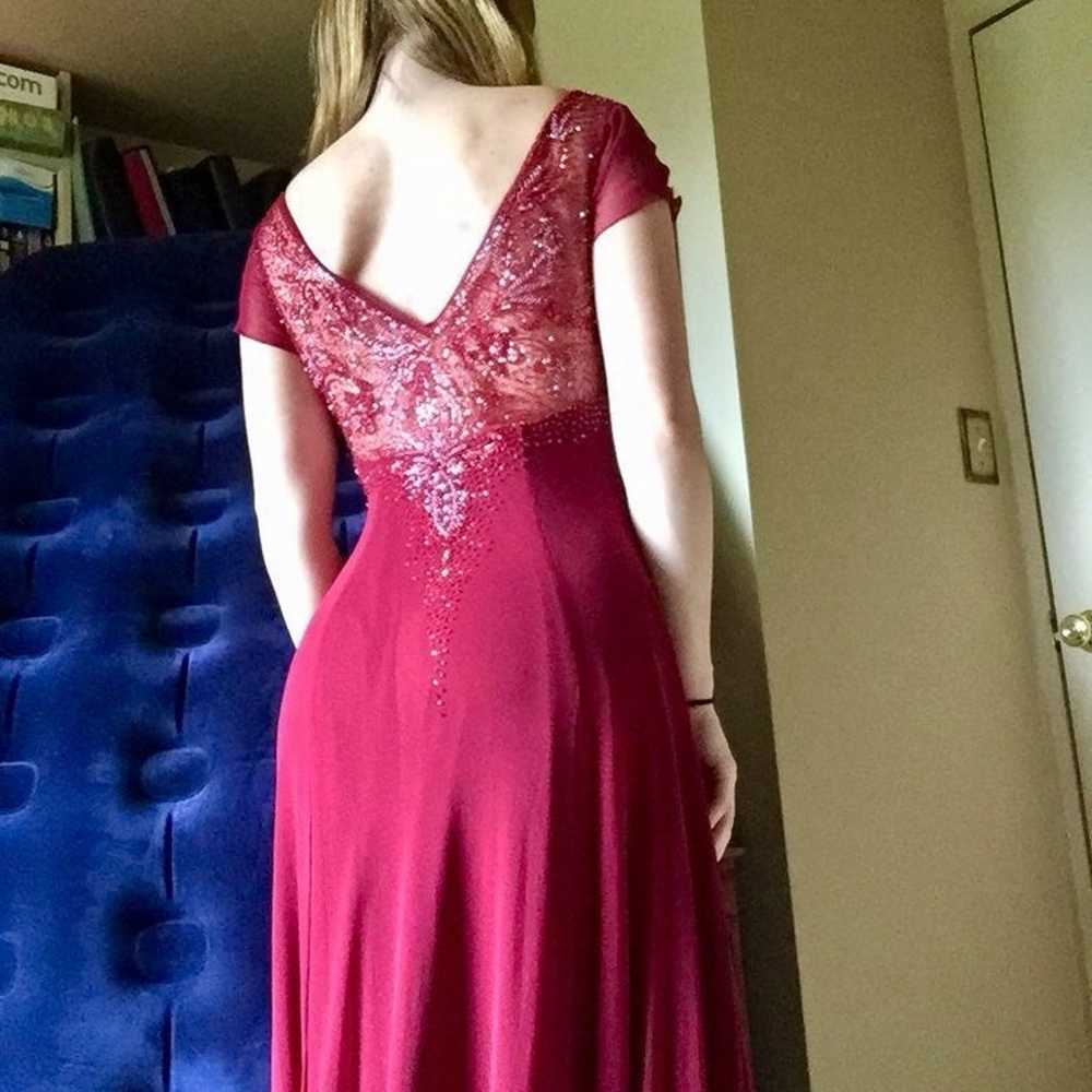Wine Red Princess Dress - image 3