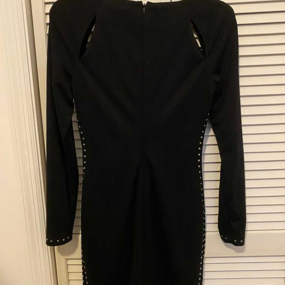 Guess Black Zipper & Studs Dress - image 5