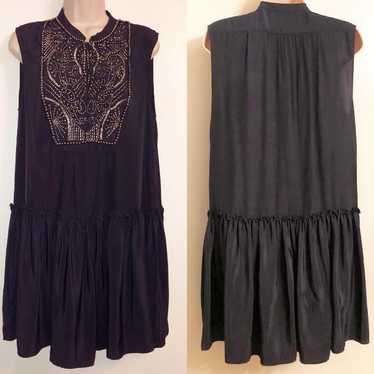Vintage GRYPHON Silk Beaded Dress Size S - image 1