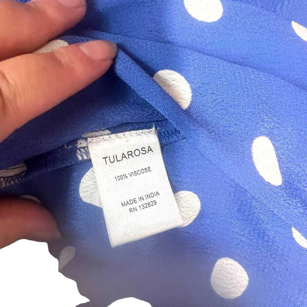 Tularosa Hattie Dress Blue Polka Dot Off the Shou… - image 10