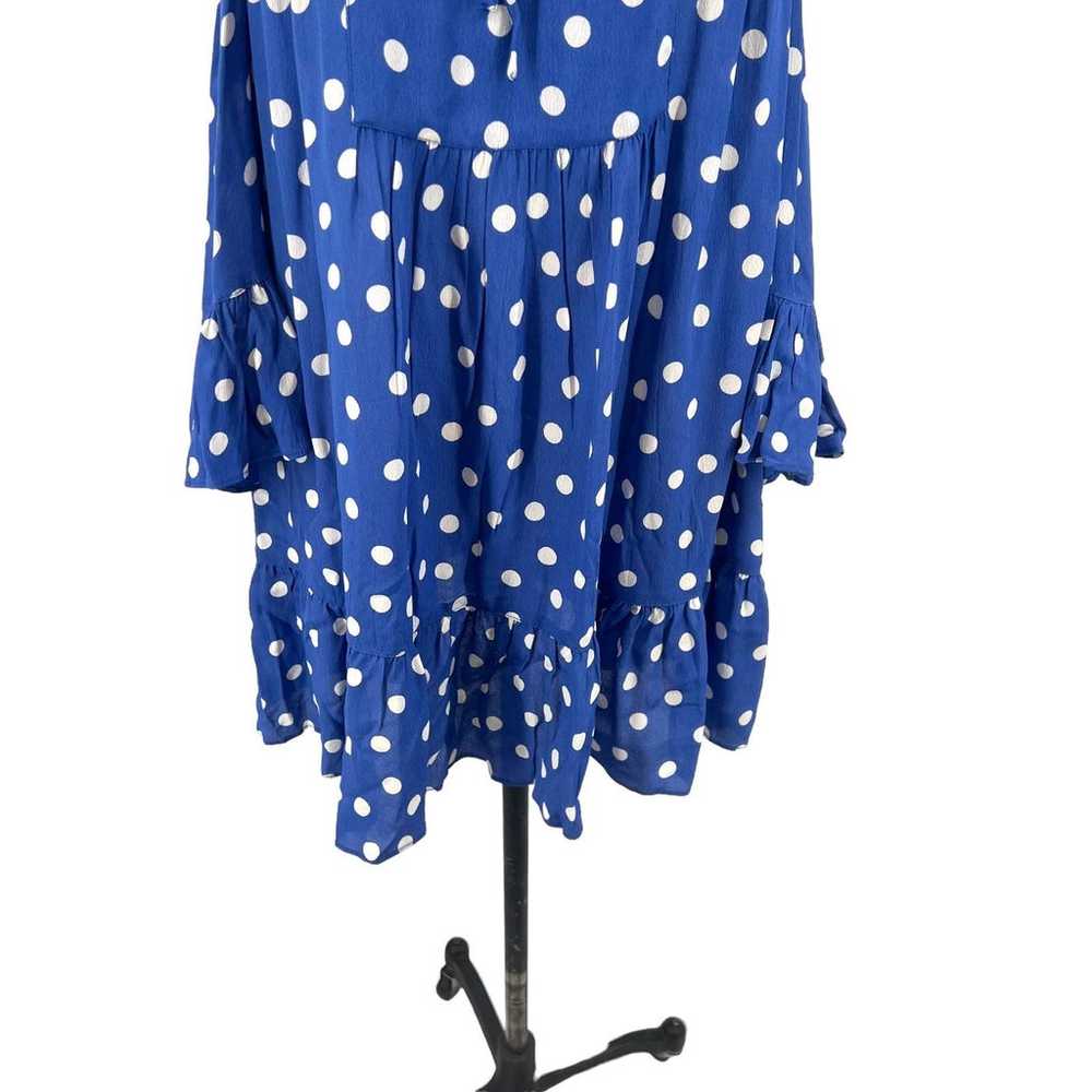 Tularosa Hattie Dress Blue Polka Dot Off the Shou… - image 4