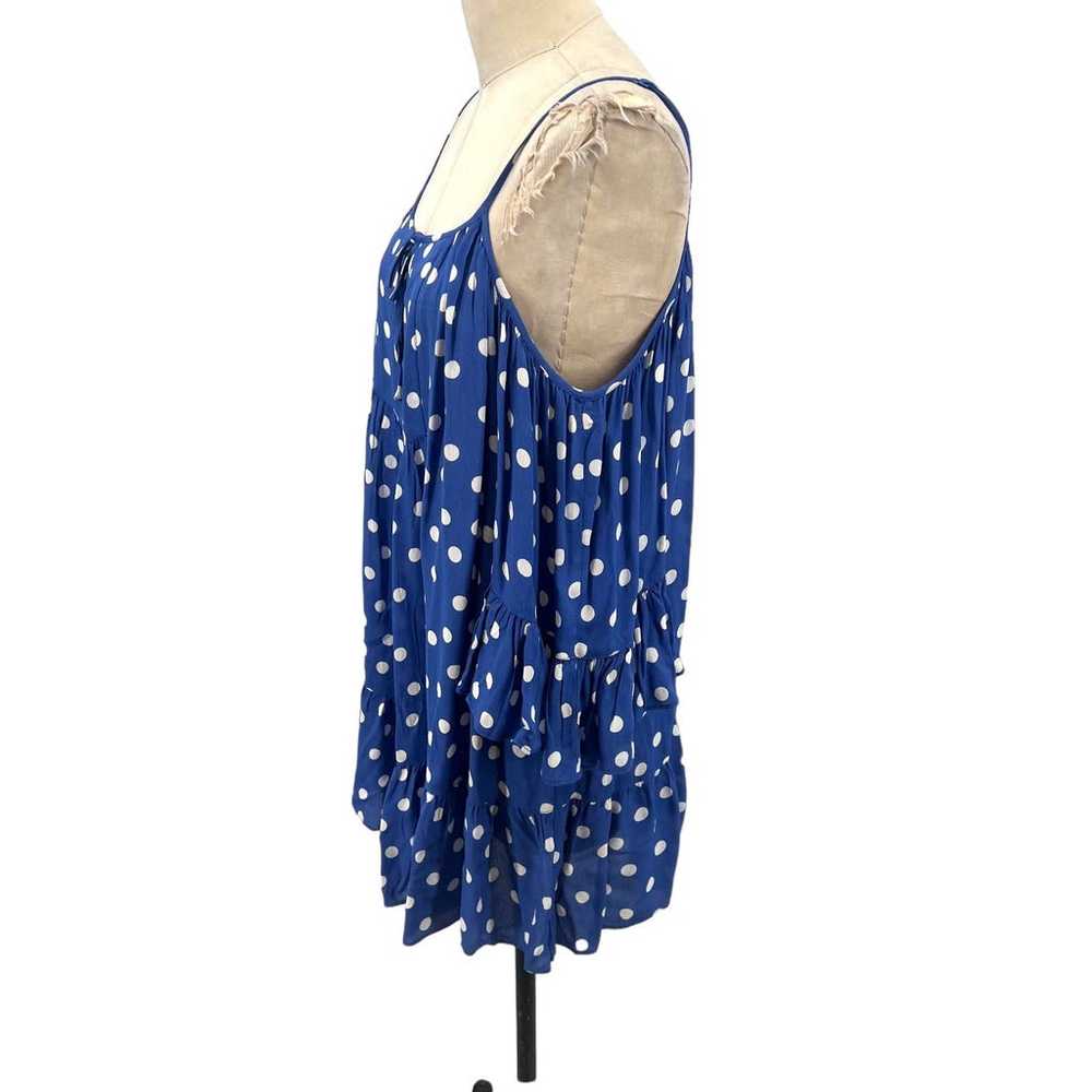 Tularosa Hattie Dress Blue Polka Dot Off the Shou… - image 6