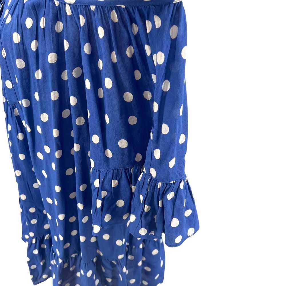 Tularosa Hattie Dress Blue Polka Dot Off the Shou… - image 7