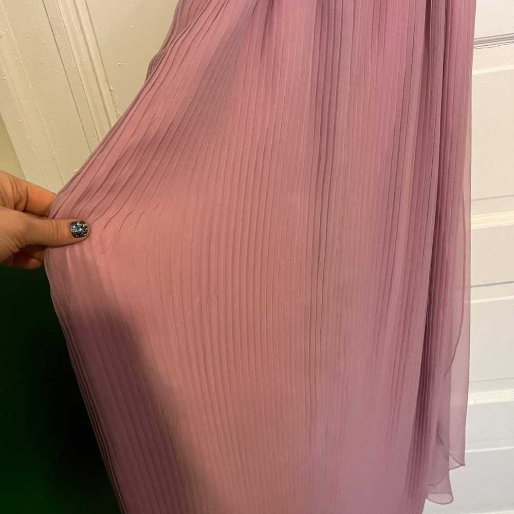 Vintage pink flowy dress S - image 6