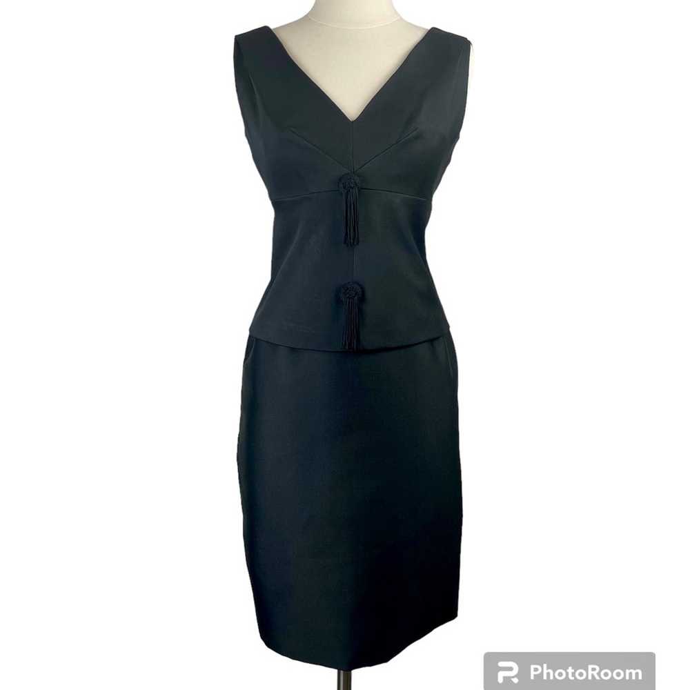 1960s Black Cocktail Dress - image 2