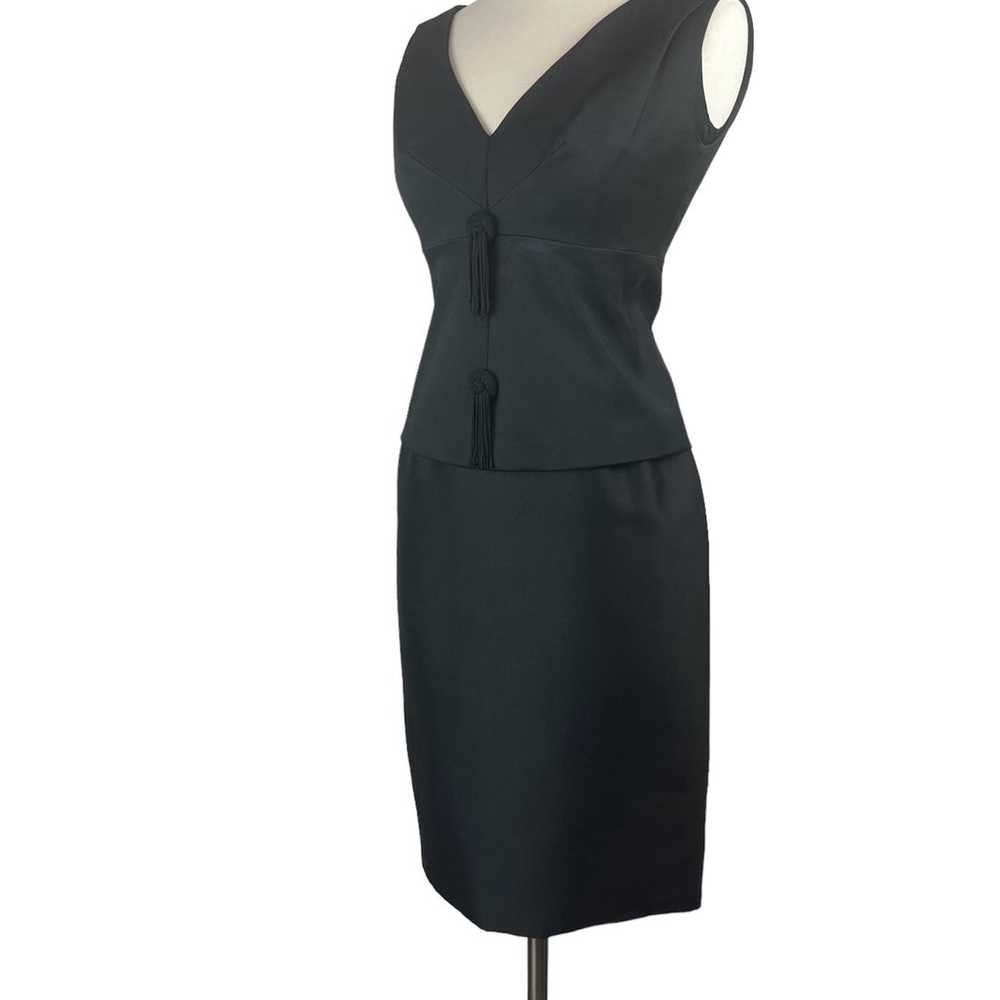 1960s Black Cocktail Dress - image 6