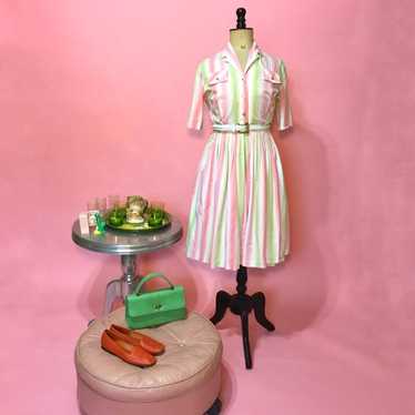 1950s Watermelon Dress