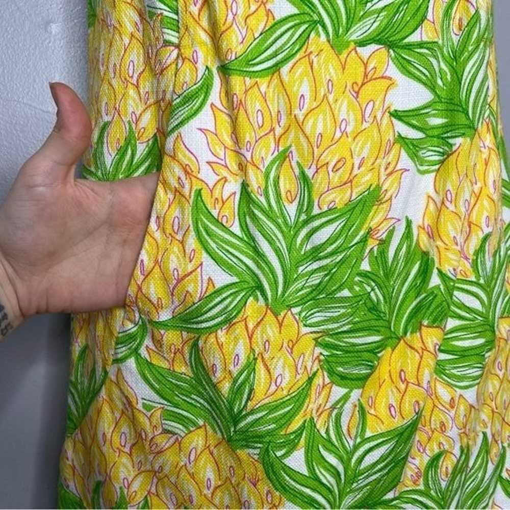 LILLY PULITZER Yellow White Pineapple Summer Dres… - image 4