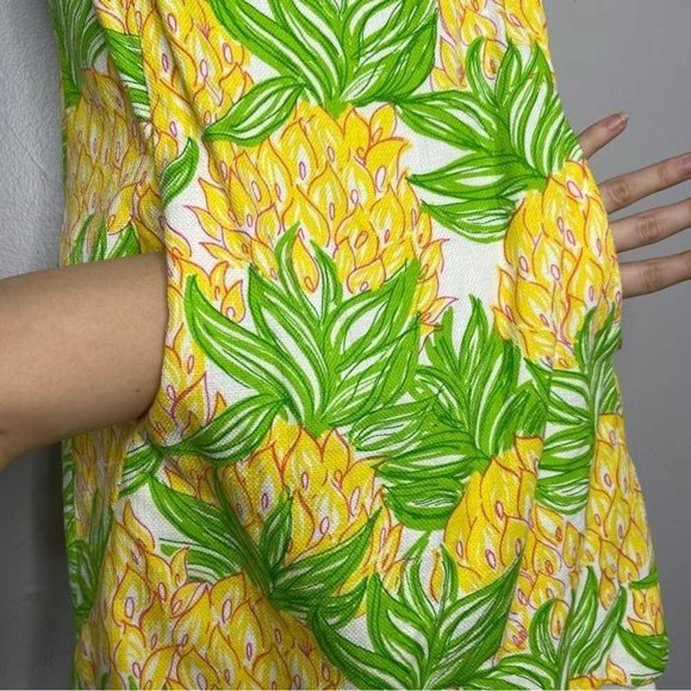 LILLY PULITZER Yellow White Pineapple Summer Dres… - image 5