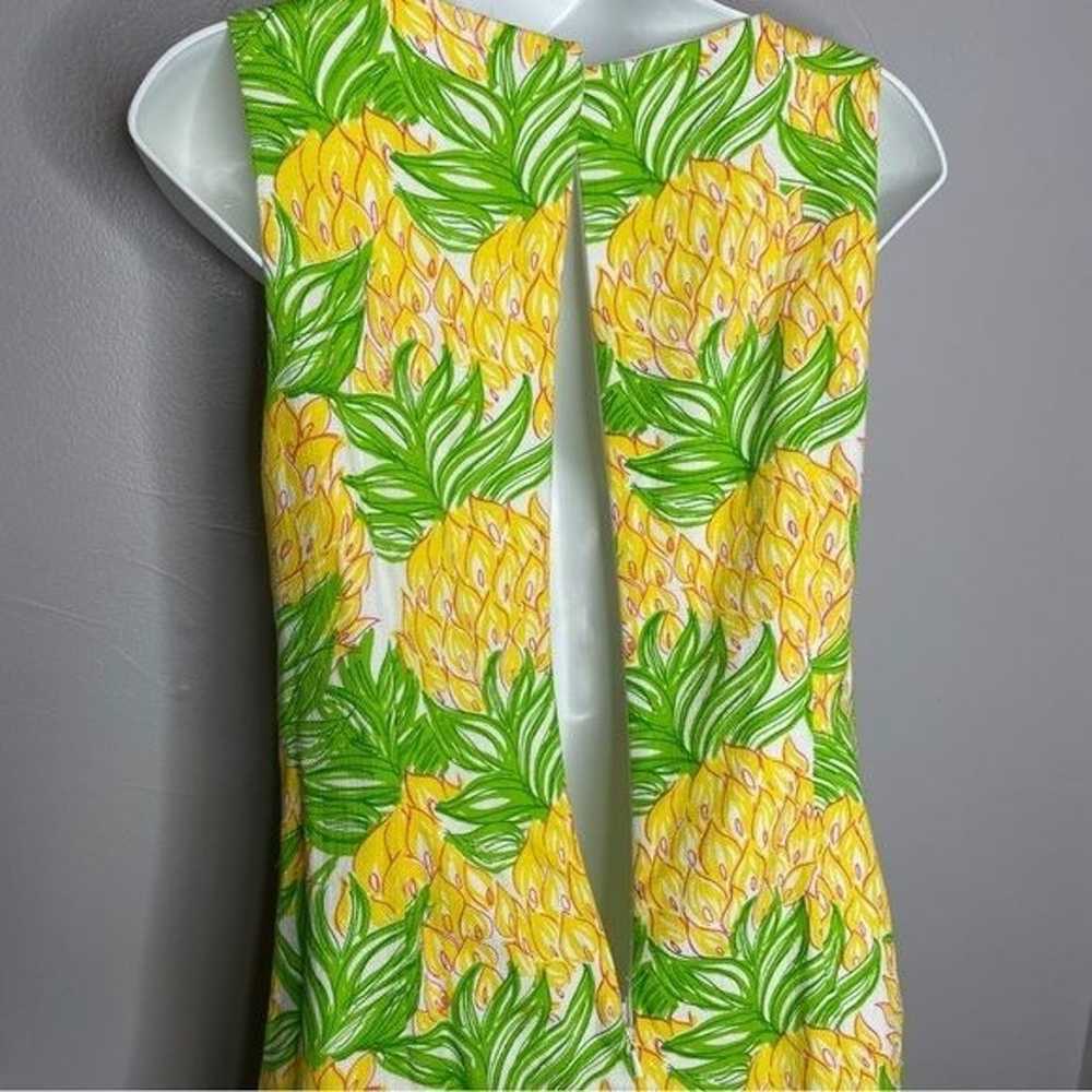 LILLY PULITZER Yellow White Pineapple Summer Dres… - image 7