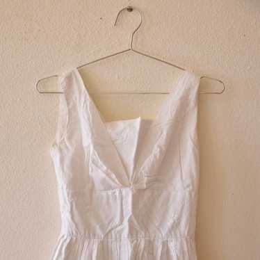 Handmade 50s / 60s Vintage White Dress - image 1