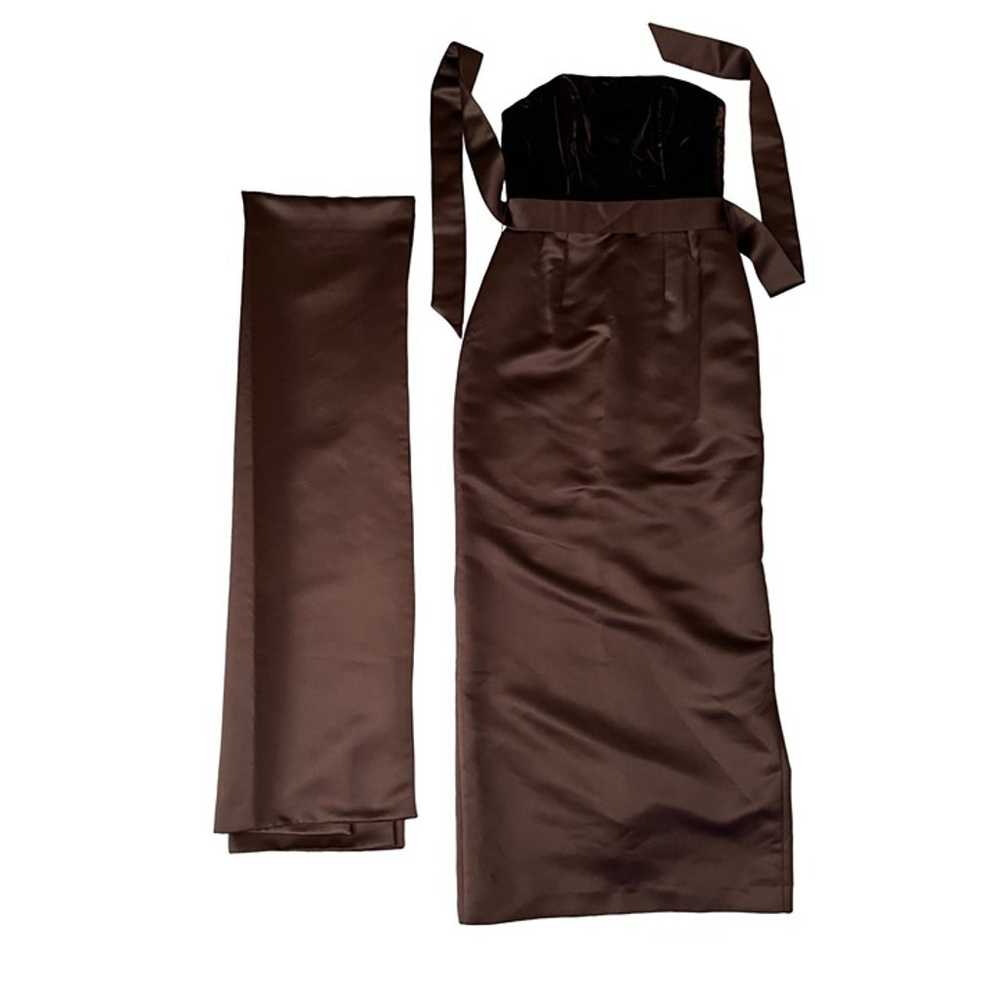 $1660 VTG 90’s Catherine Regehr S Dress Gown Stol… - image 1