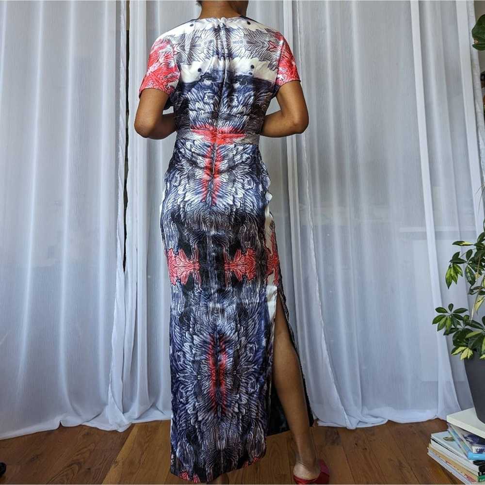 Designer Evening Maxi Dress - Unique Pattern | Si… - image 11