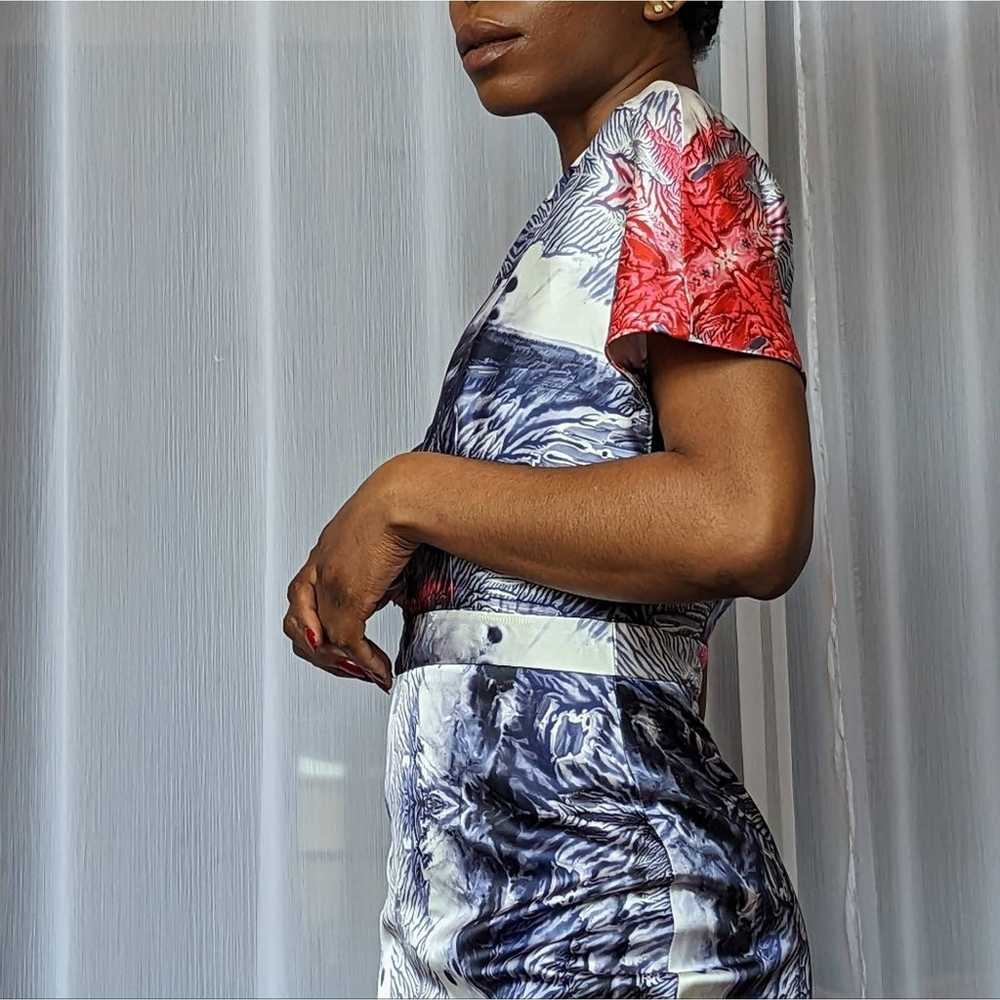 Designer Evening Maxi Dress - Unique Pattern | Si… - image 4