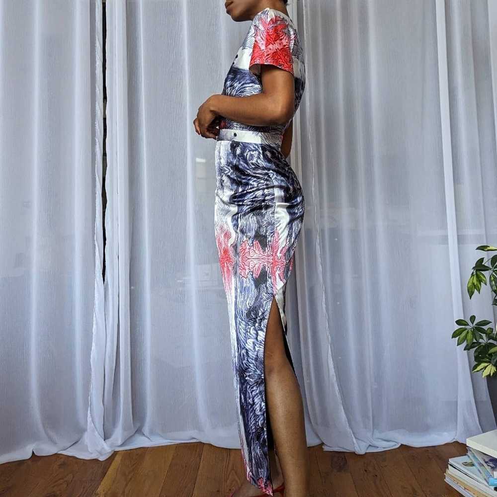 Designer Evening Maxi Dress - Unique Pattern | Si… - image 5