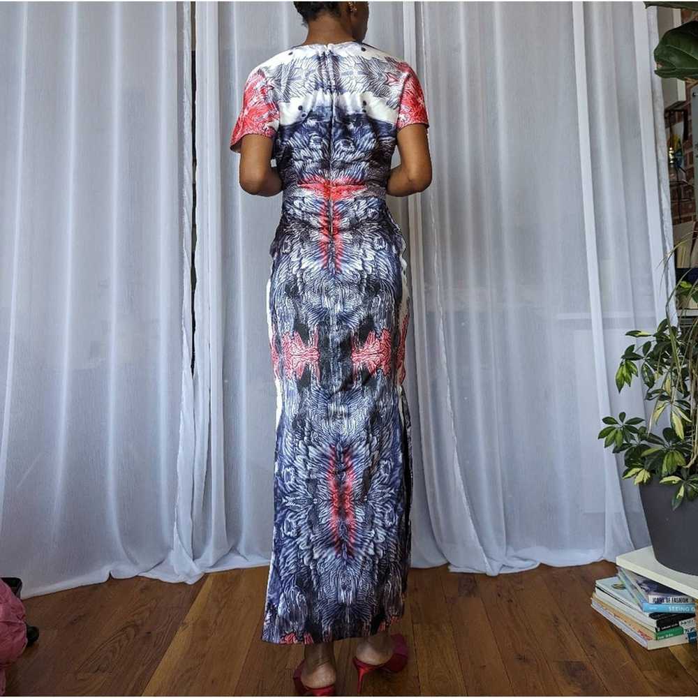 Designer Evening Maxi Dress - Unique Pattern | Si… - image 7