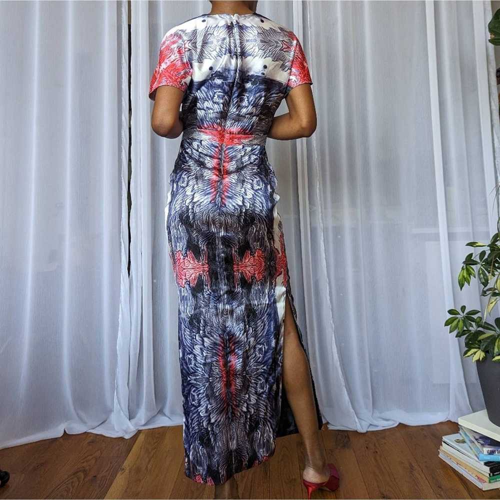 Designer Evening Maxi Dress - Unique Pattern | Si… - image 8