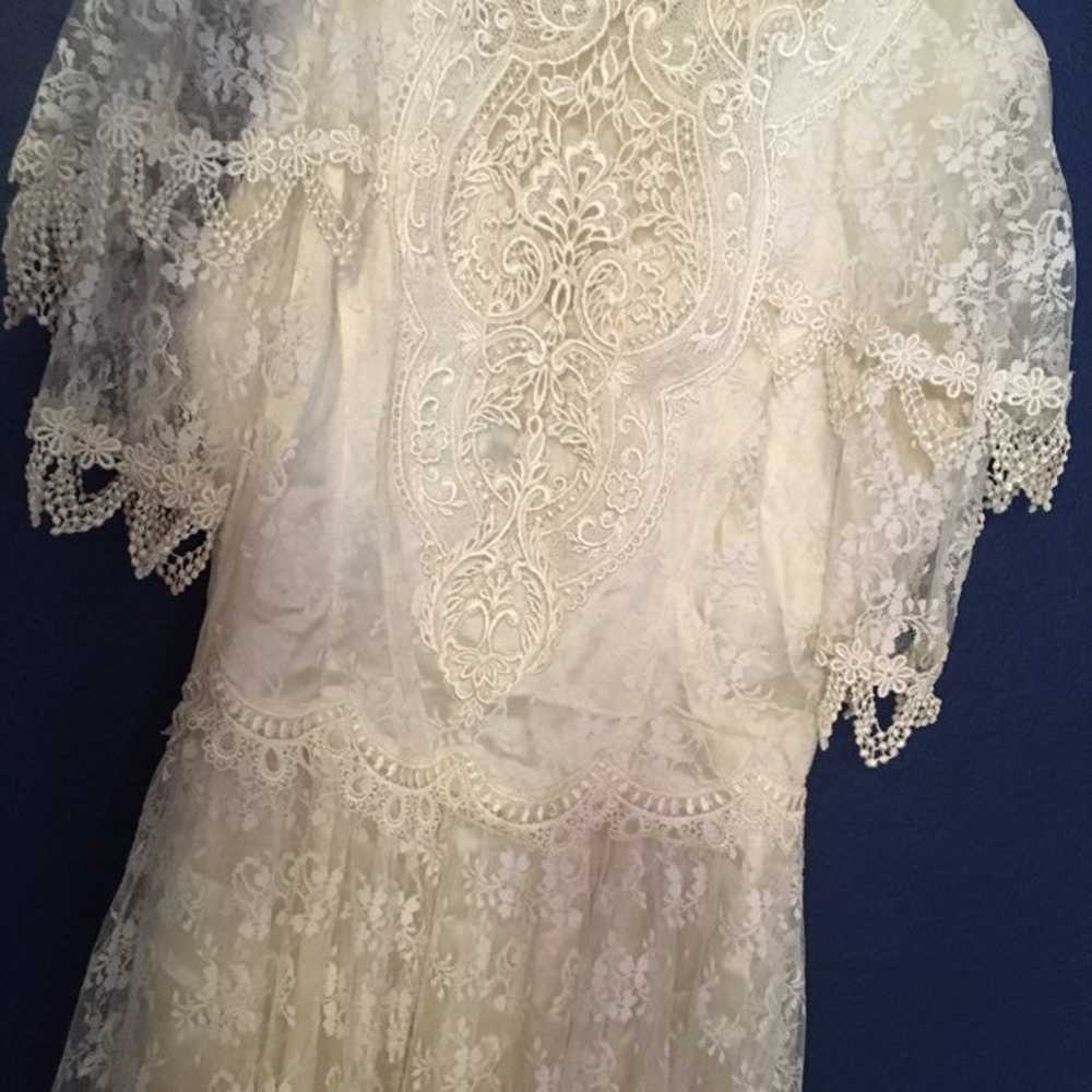 Jessica McClintock lace vintage wedding dress - image 2