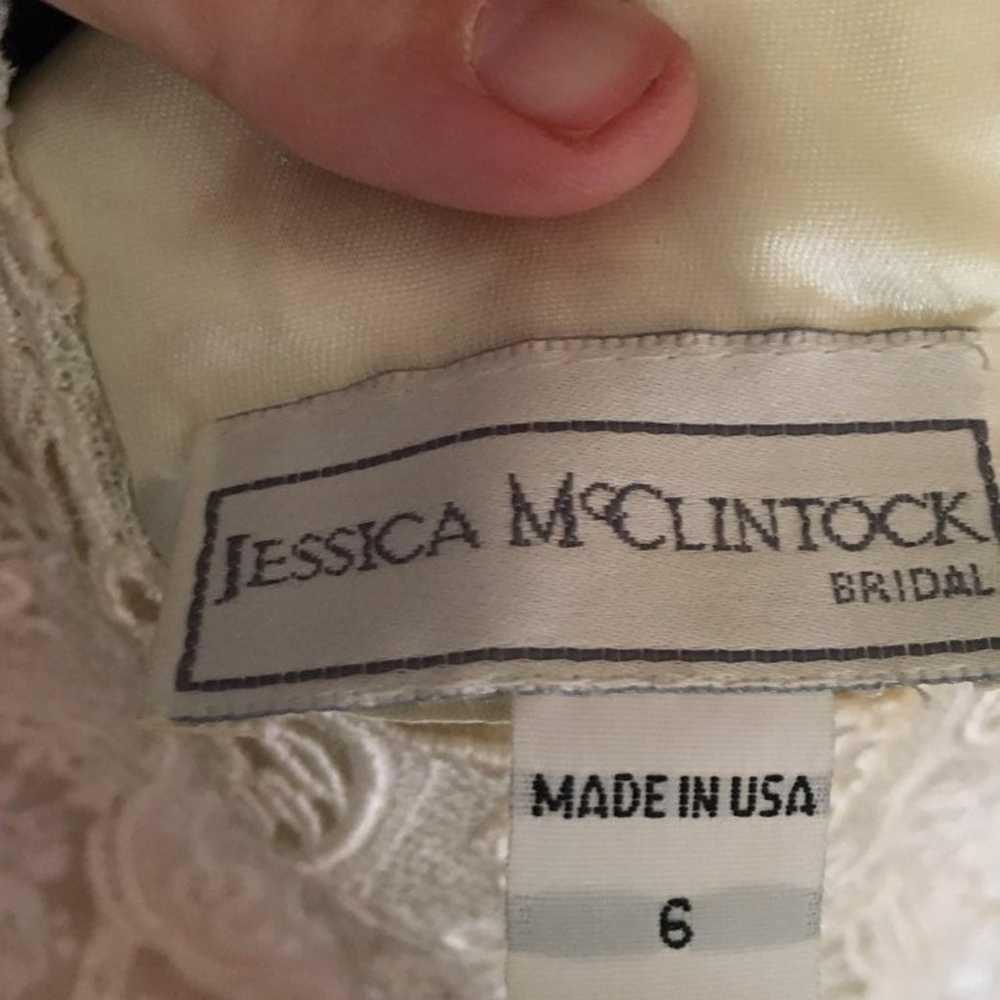 Jessica McClintock lace vintage wedding dress - image 4