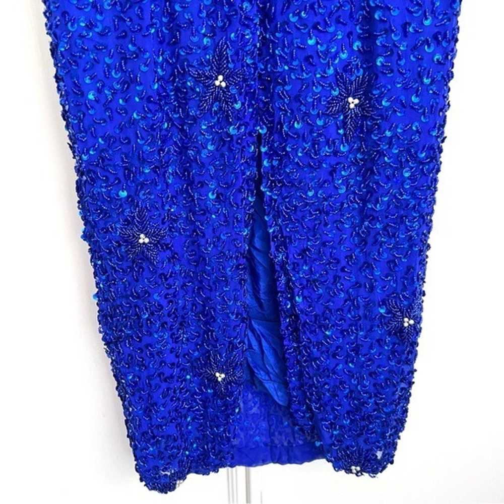 Vintage Lillie Rubin Silk Beaded and Sequin Dress… - image 11