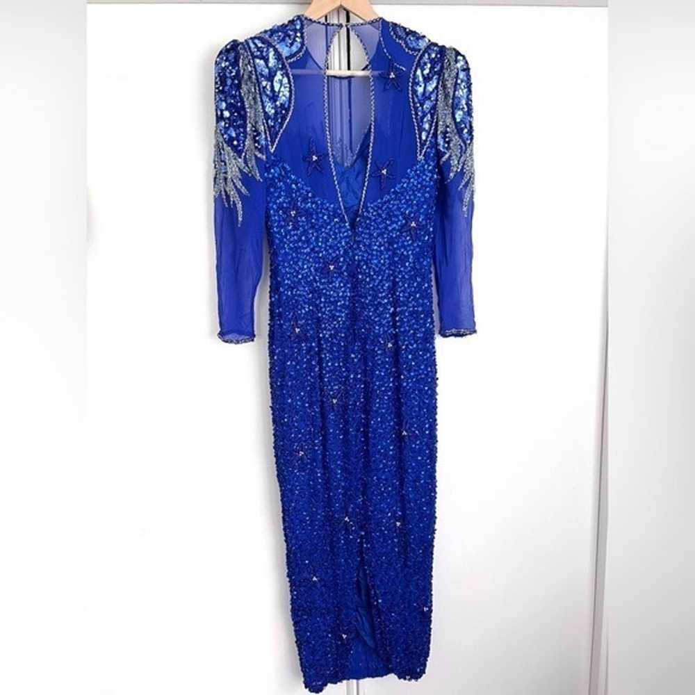 Vintage Lillie Rubin Silk Beaded and Sequin Dress… - image 6