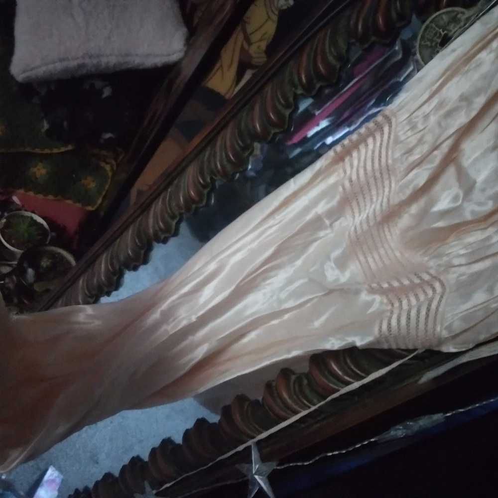 1940s silk satin nightgown - image 2