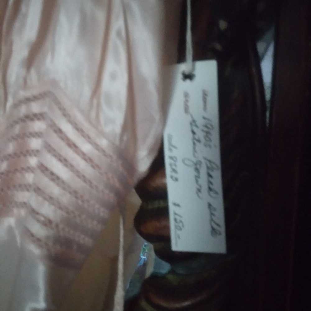 1940s silk satin nightgown - image 4