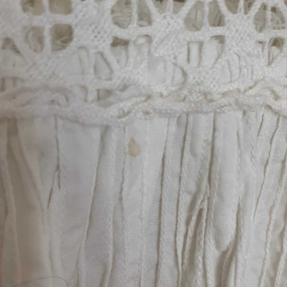 Vintage 70’s Cottagecore Boho Cotton Crochet Summ… - image 11