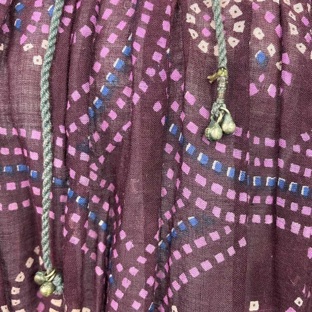 Vintage Indian 70s Cotton Gauze Dress - image 5
