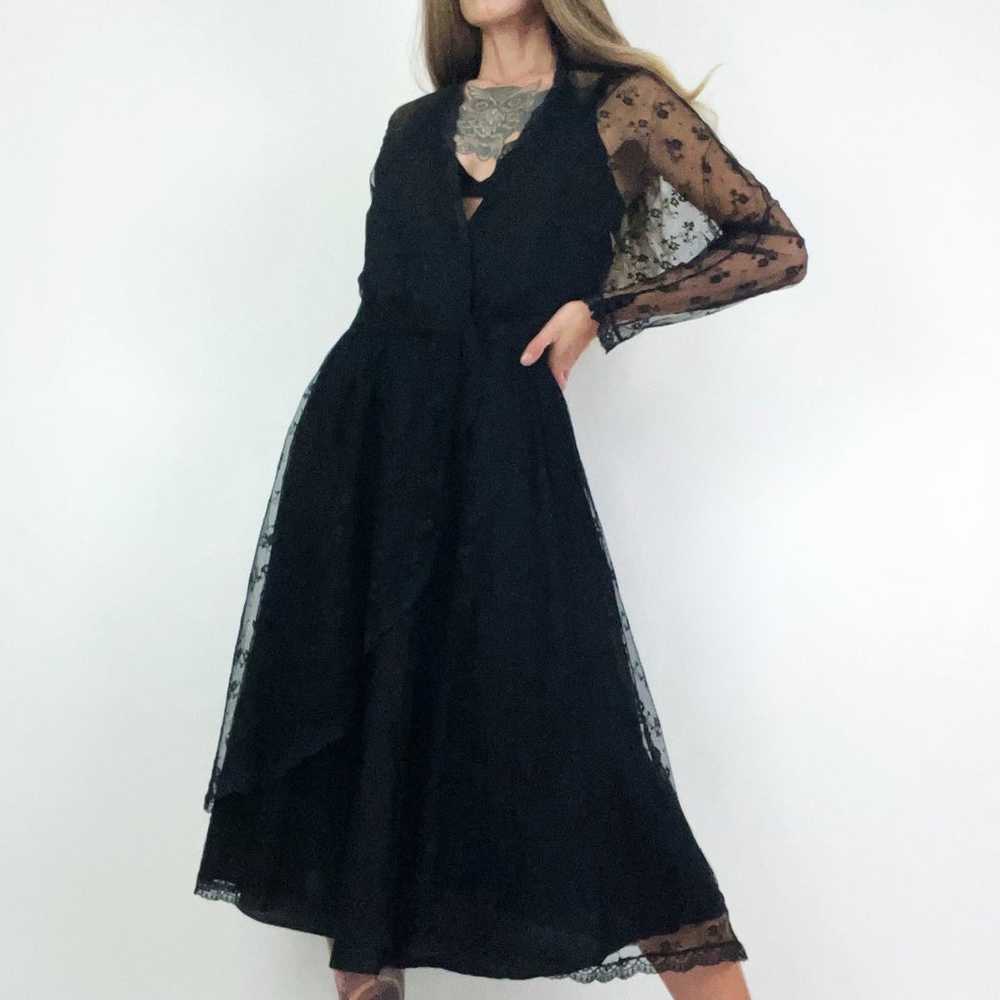 Vintage Albert Capraro Lace Overlay Dress - image 10