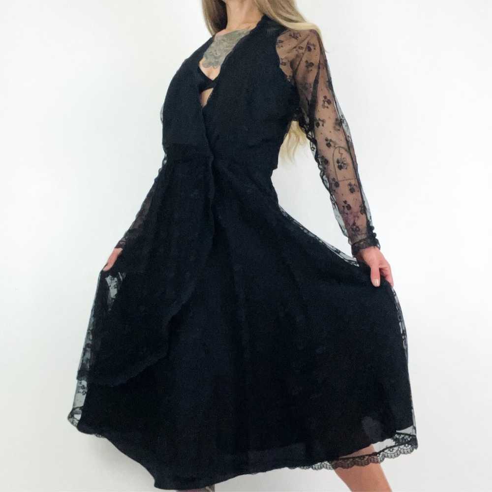 Vintage Albert Capraro Lace Overlay Dress - image 6