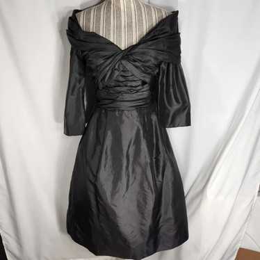 Vintage Catherine Regehr Black 100% Silk Formal M… - image 1