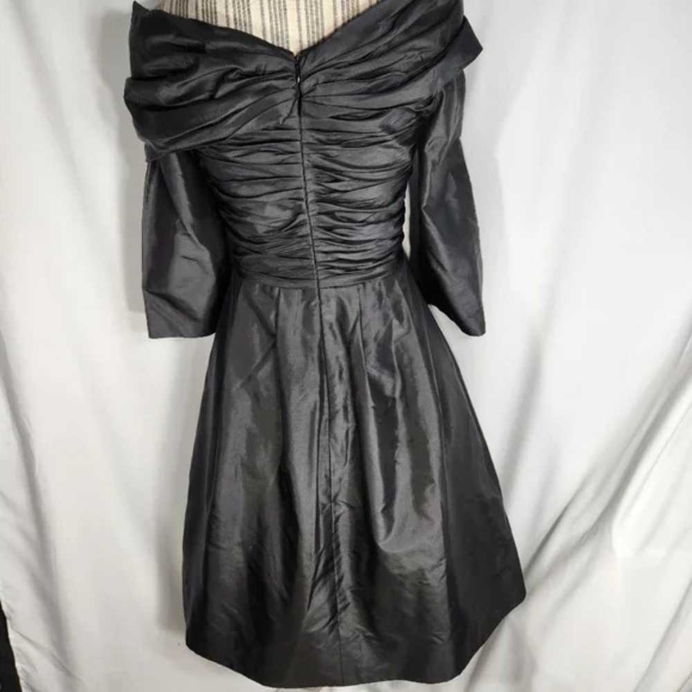 Vintage Catherine Regehr Black 100% Silk Formal M… - image 4