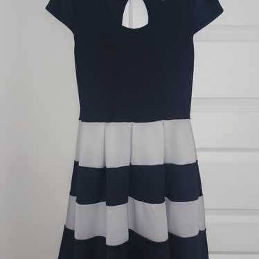 Navy Blue Vintage Dress - image 1