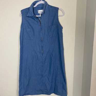 Y2K denim jumper dress - image 1