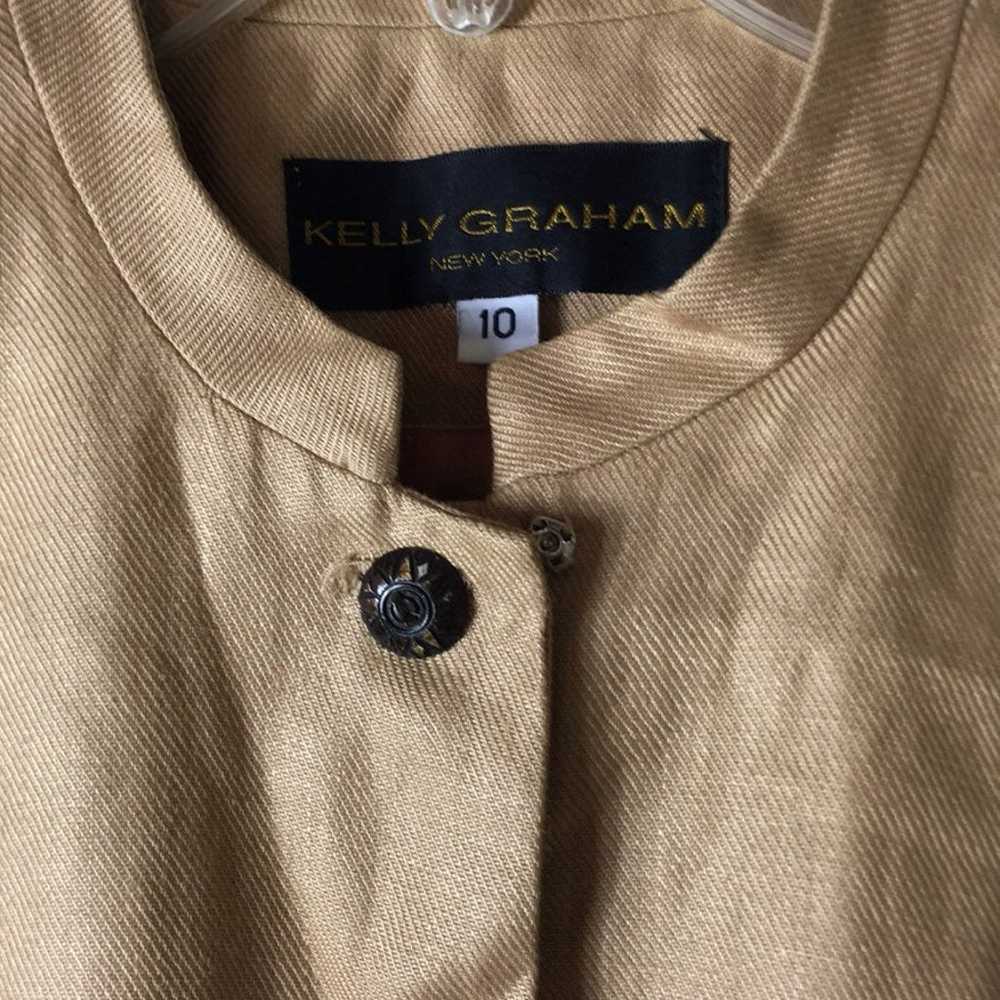 VTG Button Up Dress Kelly & Graham SZ M - image 5