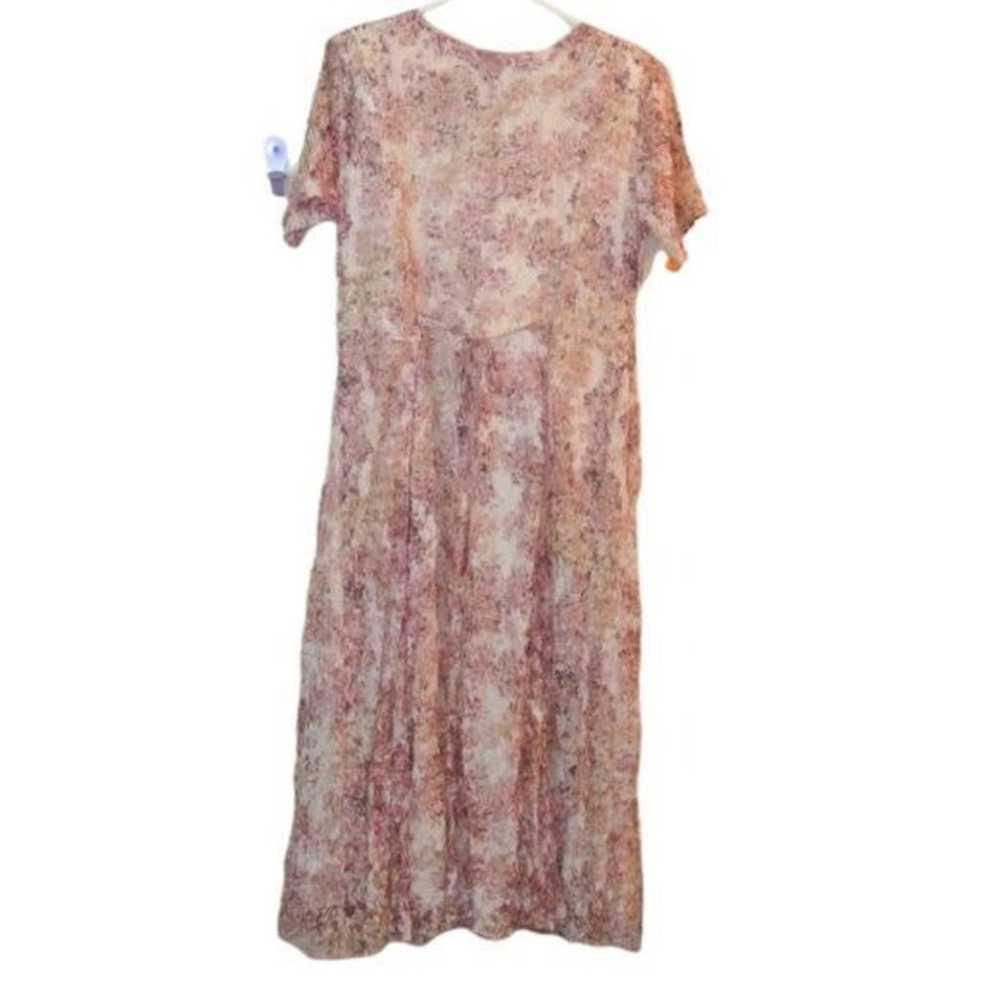 Vintage Angel Women's Lacy Pink Beige Maxi Rayon … - image 3