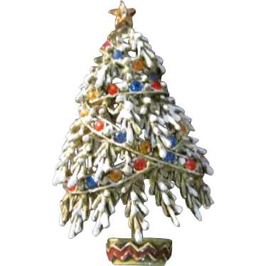 Signed ART Arthur Pepper Frosted Christmas tree p… - image 1
