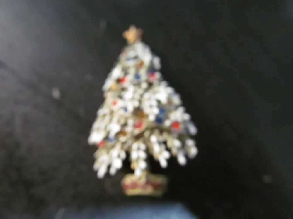 Signed ART Arthur Pepper Frosted Christmas tree p… - image 2