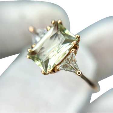 Mens 3-stone diamond swirl - Gem