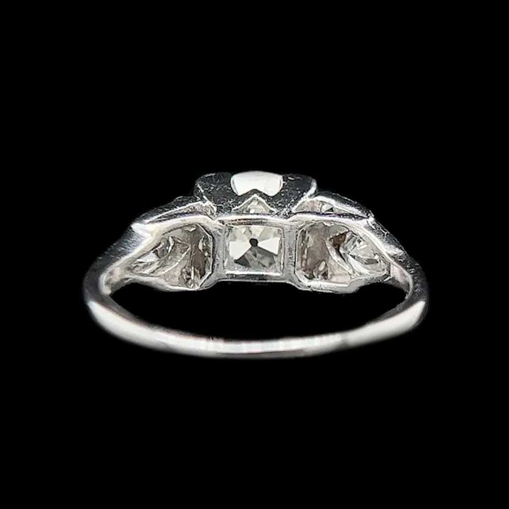 Art Deco 1.15ct. Diamond & Platinum Antique Engag… - image 3