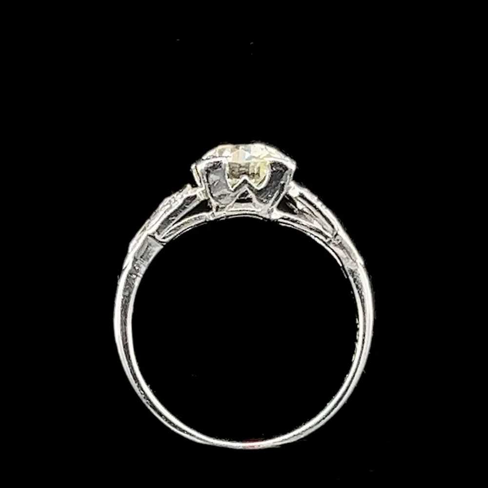 Art Deco 1.15ct. Diamond & Platinum Antique Engag… - image 4