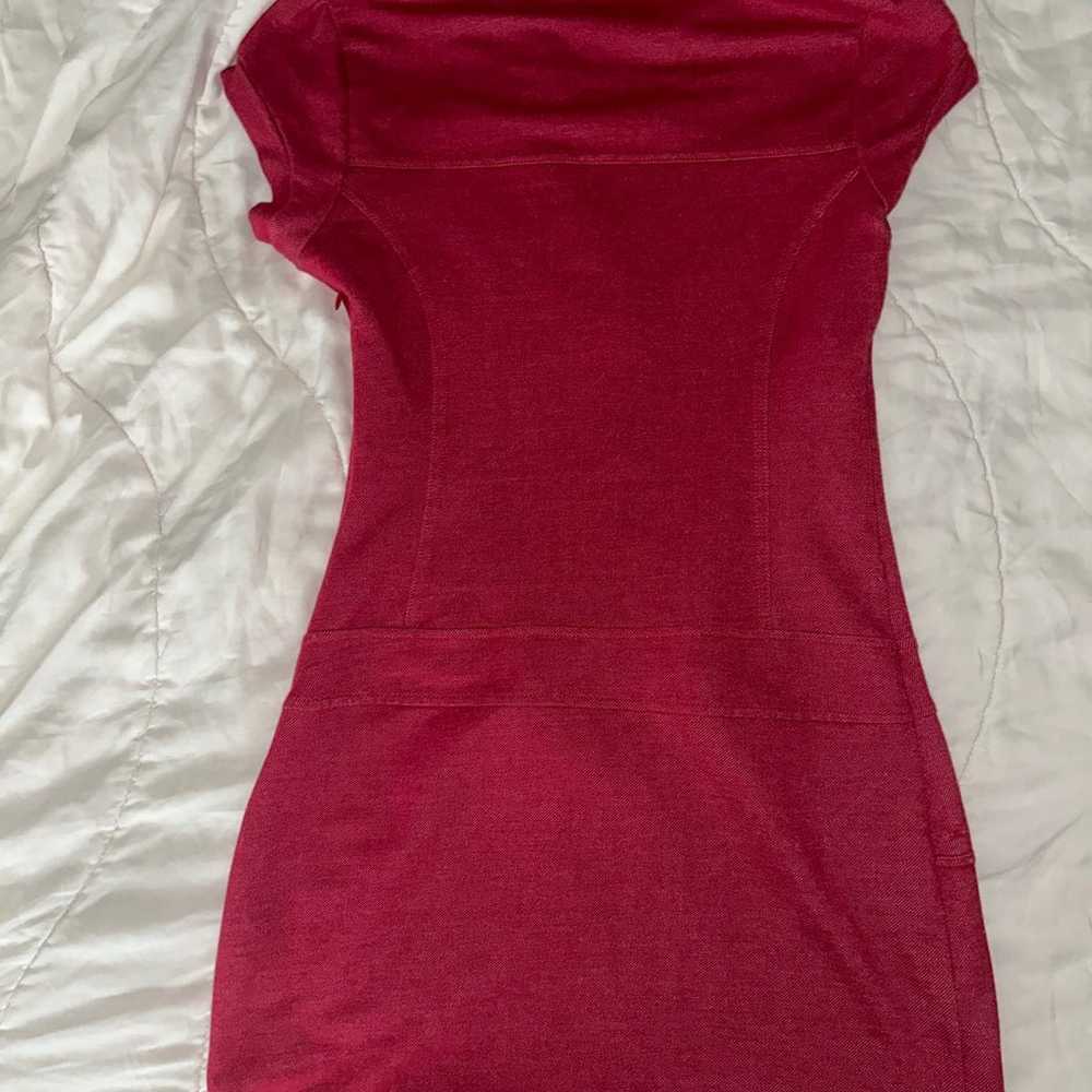 Vintage Y2K GUESS red mini dress - image 6