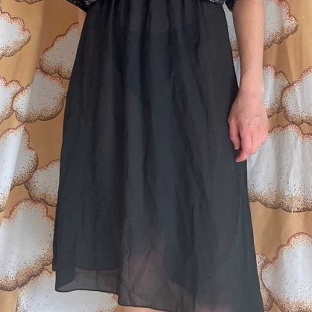 VTG Party Dress with Sheer Skirt - image 2