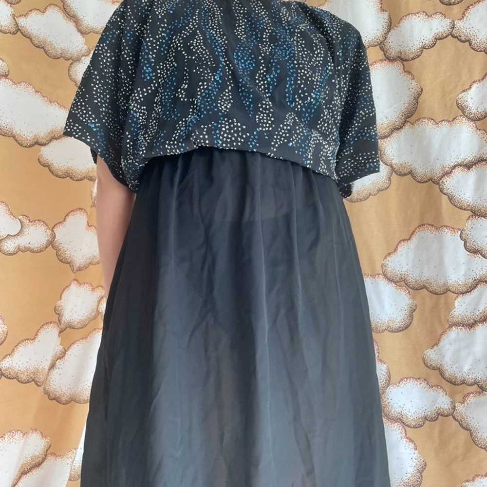 VTG Party Dress with Sheer Skirt - image 3