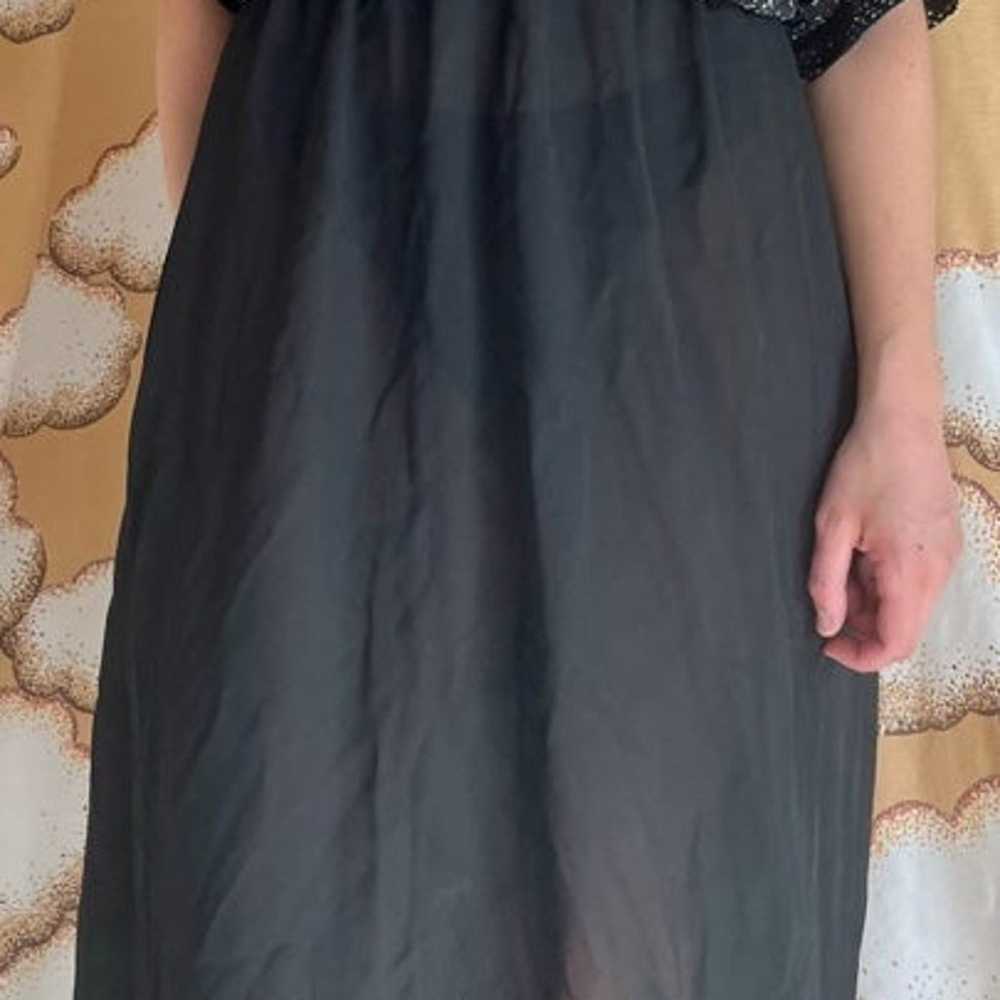 VTG Party Dress with Sheer Skirt - image 5