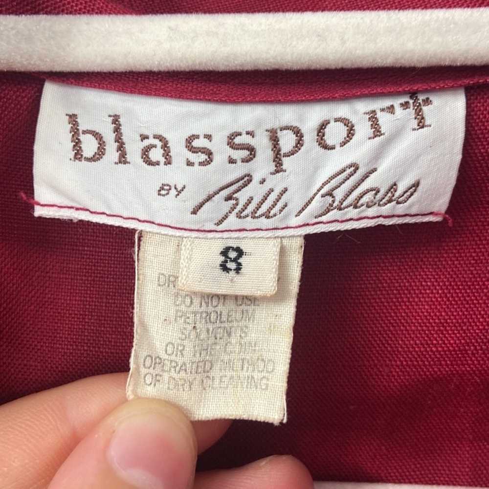 Vintage Blassport by Bill Blass Linen blend mock … - image 3