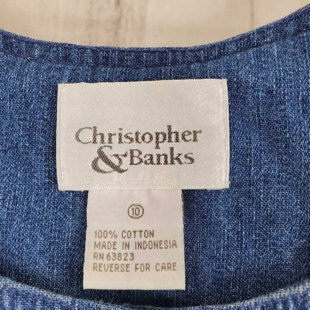 Vintage Christopher & Banks Sz 10 FLAW Winter Emb… - image 3